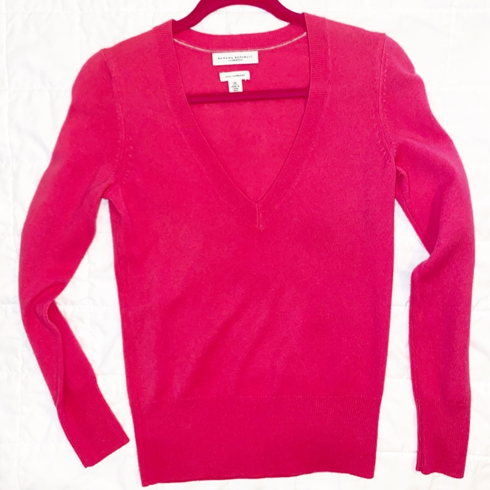 🌟Banana Republic Pink Cashmere Sweater & Scarf🌟